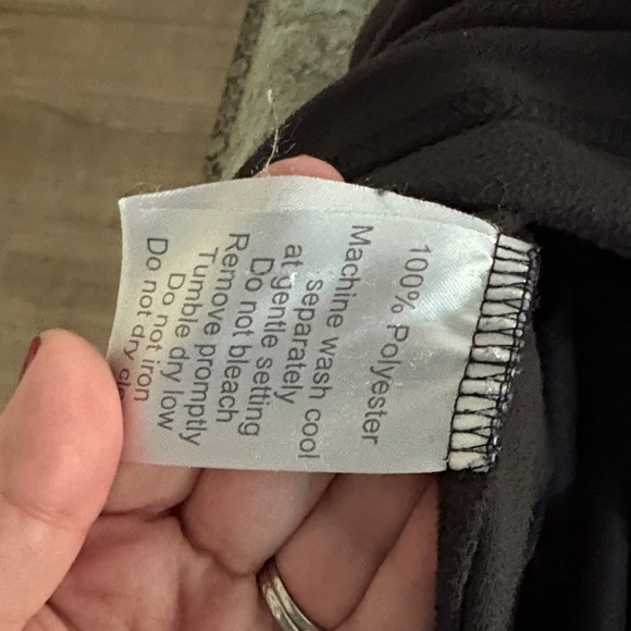 Black zip up Mayo fleece jacket - Picture 9 of 9